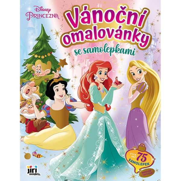 Models Vánoční omalovánky se samolepkami Disney Princezny