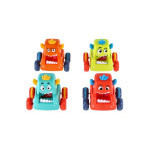 Auto monster plast 9x8cm mačkací jezdící 4 barvy