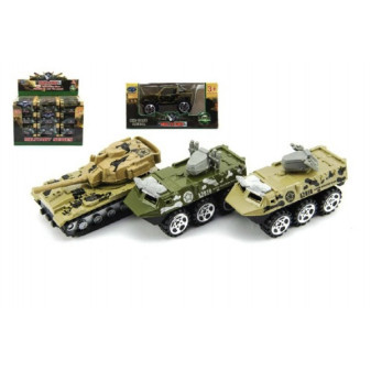 Tank/Auto vojenské/Obrněný transportér kov 7cm mix druhů