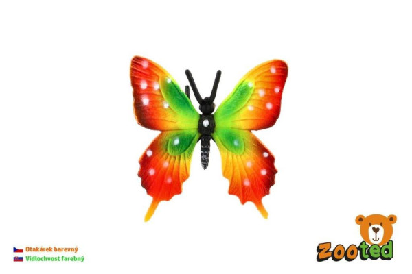 Zooted Motýl  tropický Papilio otakárek barevný 6cm