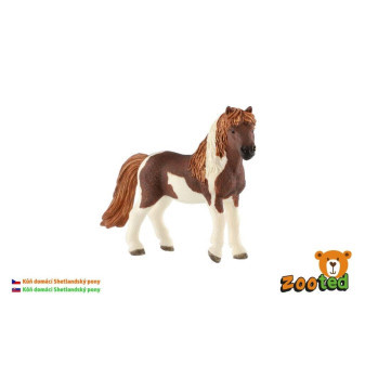 Zooted Kůň domácí Shetlandský pony 12cm