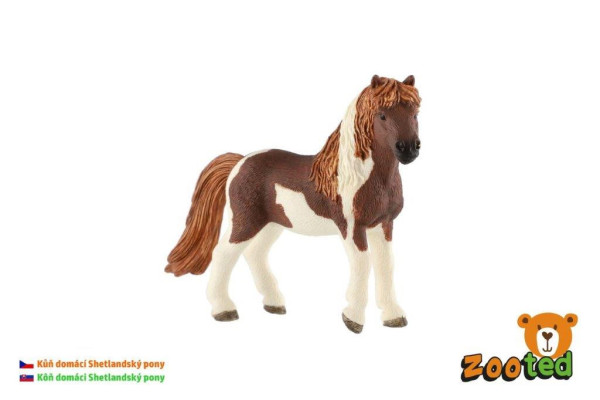 Zooted Kůň domácí Shetlandský pony 12cm