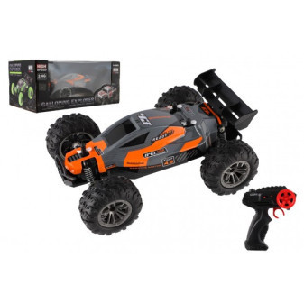 Auto RC Buggy rychlostní 2,4GHz plast 25cm na dálkové ovládání  oranžové v krabici 32x14x18cm