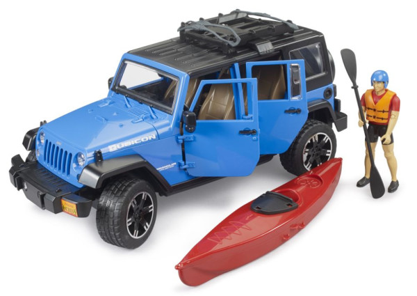 Bruder 2529 Jeep Wrangler Rubicon s kajakem a figurkou