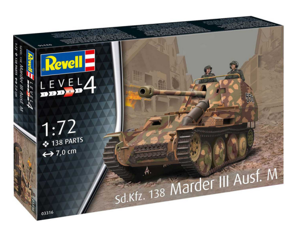 Revell Plastic ModelKit military 03316 - Sd. Kfz. 138 Marder III Ausf. M (1:72)