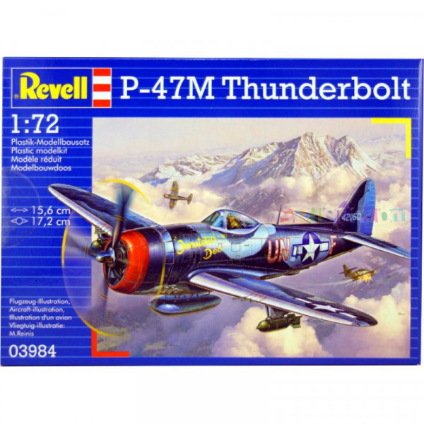 Revell Plastic ModelKit 03984 letadlo P-47 M Thunderbolt  měřítko 1:72