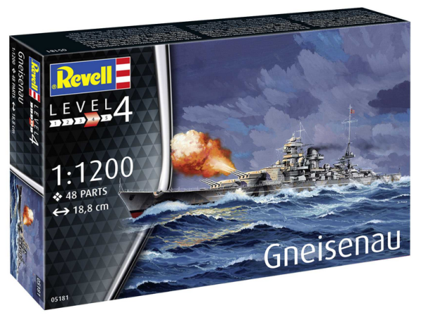 Revell Plastic ModelKit loď 05181 - Gneisenau (1:1200)