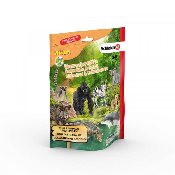 Schleich 87862  Sáček s překvapením - africká zvířátka L, série 4