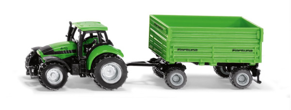 Siku 1606 traktor DEUTZ-FAHR s přívěsem Fortuna