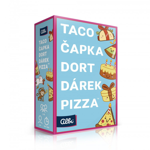 Albi Taco, čapka, dort, dárek, pizza postřehová karetní hra