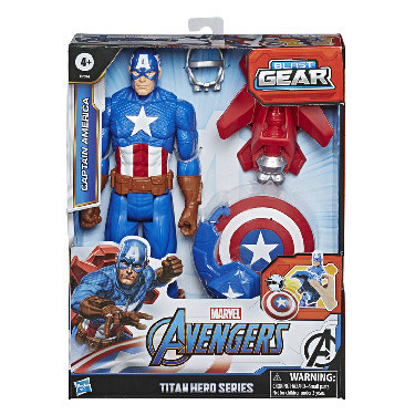 Hasbro Avengers Figurka Captain America s power fx příslušenstvím E7374