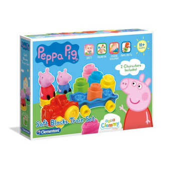 Clementoni 17249 Clemmy baby - Peppa Pig - vláček s kostkami