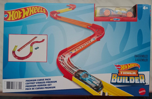 Mattel Hot Wheels Track Builder Set pro stavitele - zatáčky GLC88