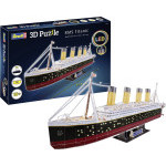 CubicFun - Puzzle 3D Titanic - 266 dílků LED osvětlení