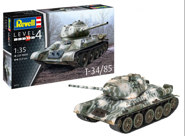 Revell Plastic ModelKit tank 03319 - T34/85 (1:35)