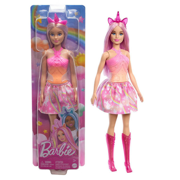 Mattel Barbie pohádková víla Jednorožec - Růžová HRR13