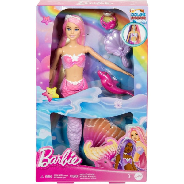 Mattel Barbie dotek kouzla Mořská panna Malibu HRP97