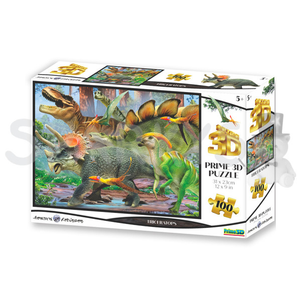 Prime 3D puzzle - Triceratops 100 dílků