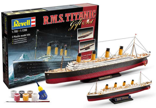 Revell model Gift-Set 05727 - 'Titanic' (1:700 + 1:1200)