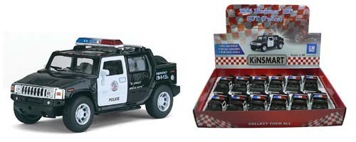 Kinsmart Hummer H2 SUT - policie kovové auto 12 cm