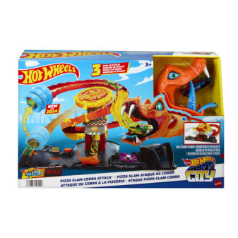 Mattel  Hot Wheels City hladová kobra útočí na pizzerku HTN81