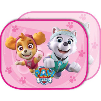 Dětská sluneční clona PAW PATROL holky 44x35CM 2 ks