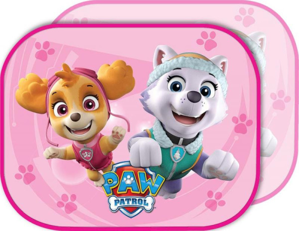 Dětská sluneční clona PAW PATROL holky 44x35CM 2 ks