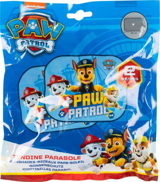 Dětská sluneční clona Paw Patrol 2 ks  kluci 44 x 35 cm