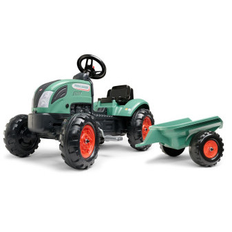 Falk Traktor šlapací farmářský tmavě zelený Vintage