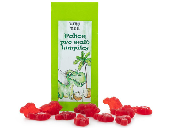 Lipoo DINO TEÉ - Pohon pro malé lumpíky jahoda