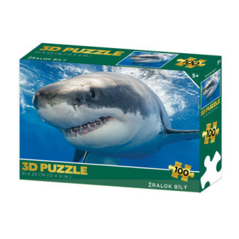 Puzzle 3D - Žralok Bílý