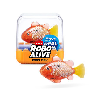 ZURU ROBO ALIVE ROBO RYBA S2 oranžová žlutý ocas