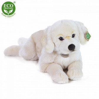 Plyšový pes retriever ležící 60 cm ECO-FRIENDLY