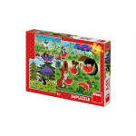 Dino Puzzle Krtek a paraplíčko 18x18cm 3x55 dílků