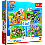 Trefl Puzzle 4v1 Tlapková Patrola Paw Patrol