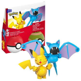 Mattel  Megablok pokémon Pokéball-Pikachu a Zubat HXP12