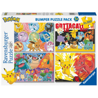 Ravensburger Puzzle dětské Pokémon 4x100 dílků