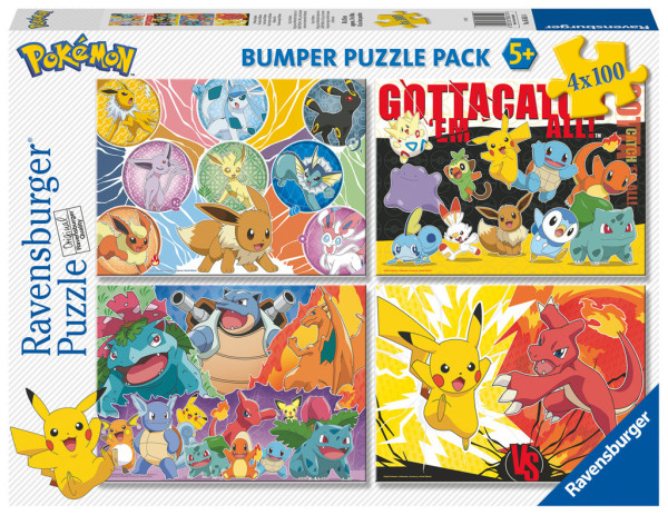 Ravensburger Puzzle dětské Pokémon 4x100 dílků