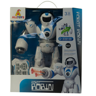 Alltoys Robot Robin modro-bílý na ovládání