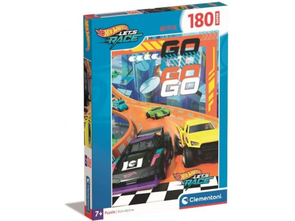 Clementoni 29789 Puzzle Super Hot Wheels, 180 dílků