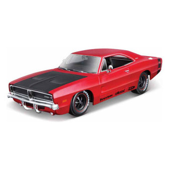 Maisto 32537  1969 Dodge Charger R/T, červená, Classic Muscle, 1:25