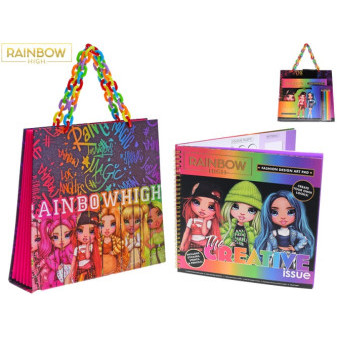 Rainbow High - designérský set s notesem a taškou v krabičce