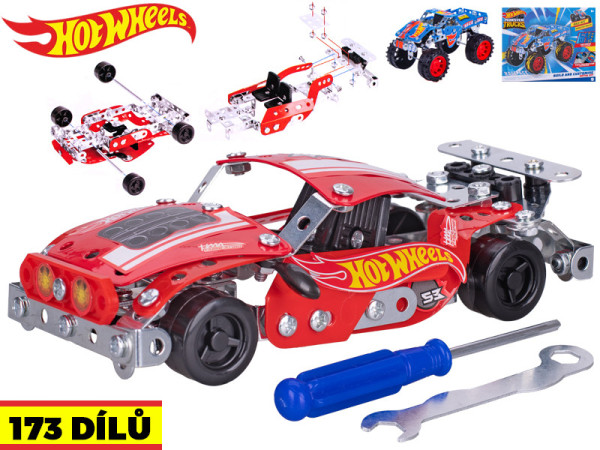 Hot Wheels auto kovové šroubovací 16,5cm 2druhy v krabičce