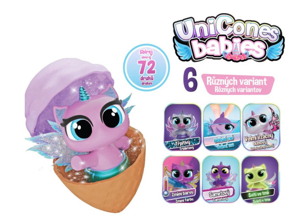 Mac Toys UniCones babies 6 variant, 72 druhů