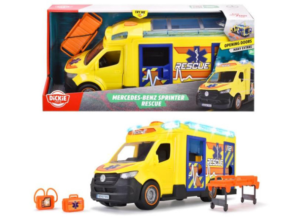 Dickie Ambulance Mercedes-Benz Sprinter 34,5 cm na baterie