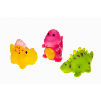 Profi Baby Dinosaurus 3ks do vody stříkací plast 7-9cm v sáčku 13,5x20cm 0m+