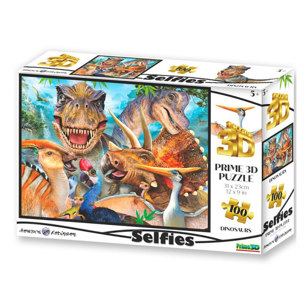 Prime 3D puzzle - Dinosauří selfie 100 dílků