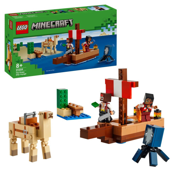 LEGO®  Minecraft® 21259 Plavba na pirátské lodi