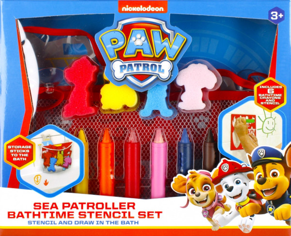 Paw patrol sada pastelek do vany se šablonami