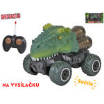 Dinoworld RC auto dinosaurus 12,5cm 27MHz plná funkce na dálkové ovládání se světlem v krabičce